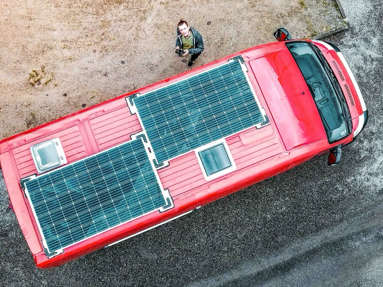 De la vie citadine à la Vanlife : Le début de l'aménagement (2/3) 7 fourgon vu du ciel
